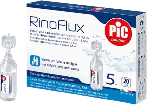 RINOFLUX SOLUZIONE IPERTONICA NASALE PIC 20 FIALE 5 ML - Farmacia-flash.it