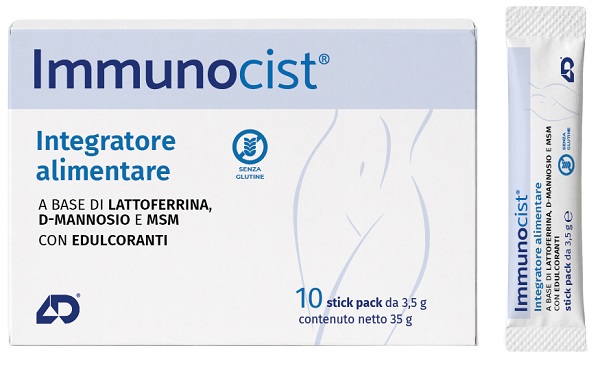IMMUNOCIST 10 STICK PACK DA 3,5 G CON EDULCORANTI SENZA GLUTINE - Farmacia-flash.it