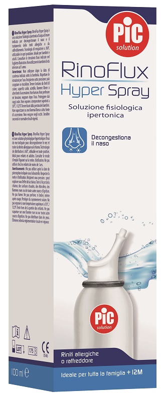 SOLUZIONE SALINA IPERTONICA SPRAY RINOFLUX HYPER PIC 100 ML - Farmacia-flash.it