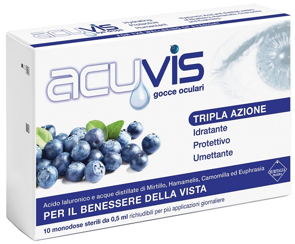 GOCCE OCULARI ACUVIS 10 FLACONCINI 0,5 ML - Farmacia-flash.it