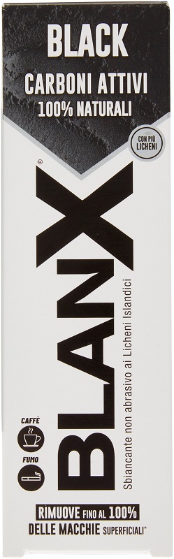 BLANX BLACK CARBONE DENTIFRICIO 75 ML - Farmacia-flash.it