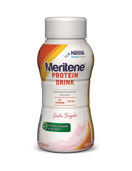 MERITENE PROTEIN DRINK FRAGOLA 200 ML - Farmacia-flash.it