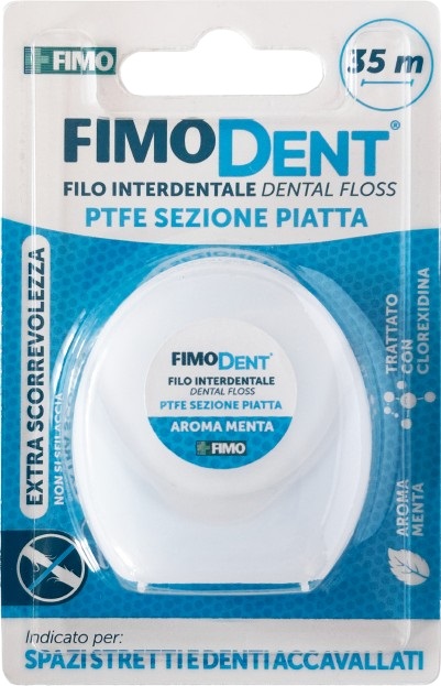 FIMODENT FILO INTERDENTALE PTFE PIATTO 35M - Farmacia-flash.it