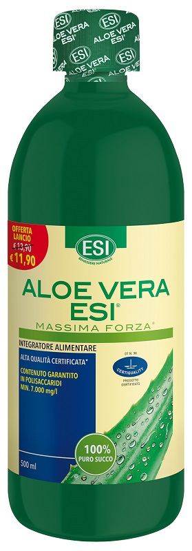 ESI ALOE VERA SUCCO MASSIMA FORZA 500 ML OFFERTA - Farmacia-flash.it