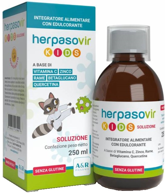 HERPASOVIR KIDS SOLUZIONE RT 250 ML - Farmacia-flash.it