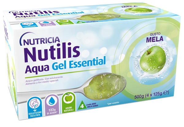 NUTILIS AQUA GEL MELA 4 PEZZI DA 125 G - Farmacia-flash.it