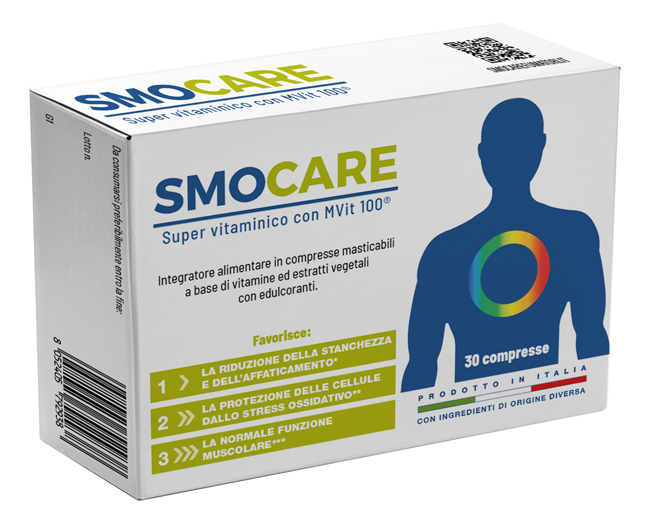 SMOCARE SUPER VITAMINICO CON MVIT 100 30 COMPRESSE - Farmacia-flash.it
