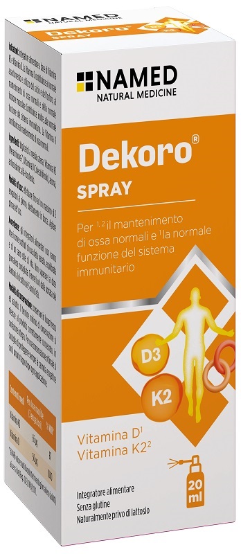DEKORO SPRAY 20 ML SENZA GLUTINE, NATURALMENTE PRIVO DI LATTOSIO - Farmacia-flash.it