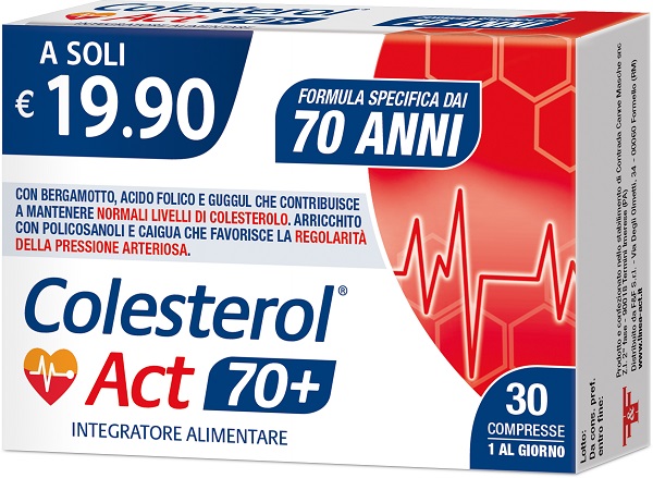 COLESTEROL ACT 70+ 30 COMPRESSE - Farmacia-flash.it