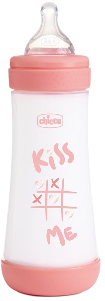 CHICCO BIBERON P5 300ML FAST SILICONE GIRL - Farmacia-flash.it
