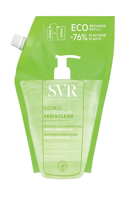 SEBIACLEAR GEL MOUSSANT REFILL 400 ML - Farmacia-flash.it