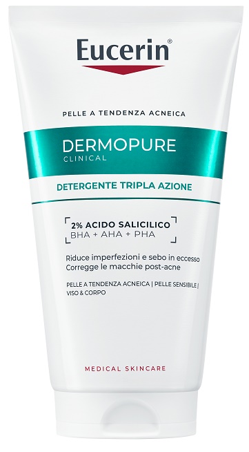EUCERIN DERMOPURIFYER GEL DETERGENTE TRIPLA AZIONE 150 ML - Farmacia-flash.it