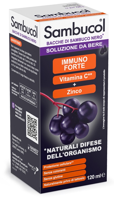 SAMBUCOL LIQUIDO DA BERE 120 ML - Farmacia-flash.it
