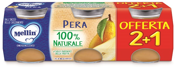 MELLIN OMOGENEIZZATO PERA 3 PEZZI DA 100 G - Farmacia-flash.it