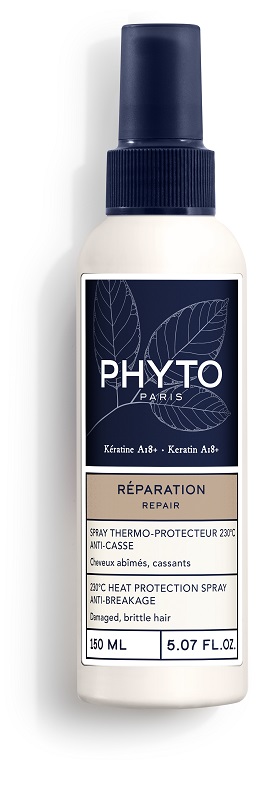 PHYTO PARIS REPARATION SPRAY TERMOPROTETTIVO 230 GRADI CELSIUS ANTI ROTTURA PER CAPELLI DANNEGGIATI FRAGILI 150 ML - Farmacia-flash.it