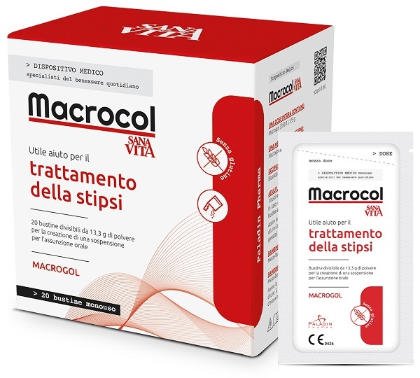 SANAVITA MACROCOL PLUS 20 BUSTINE DA 13,81 G - Farmacia-flash.it