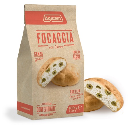 AGLUTEN FOCACCIA OLIVE 2 PEZZI DA 50 G - Farmacia-flash.it