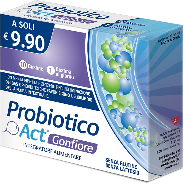 PROBIOTICO ACT GONFIORE 10 BUSTINE - Farmacia-flash.it