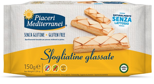 PIACERI MEDITERRANEI SFOGLIATINE GLASSATE 150 G - Farmacia-flash.it