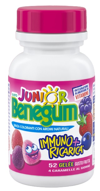 BENEGUM J IMMUNO + RICARICA FRUTTI ROSSI 156 G - Farmacia-flash.it