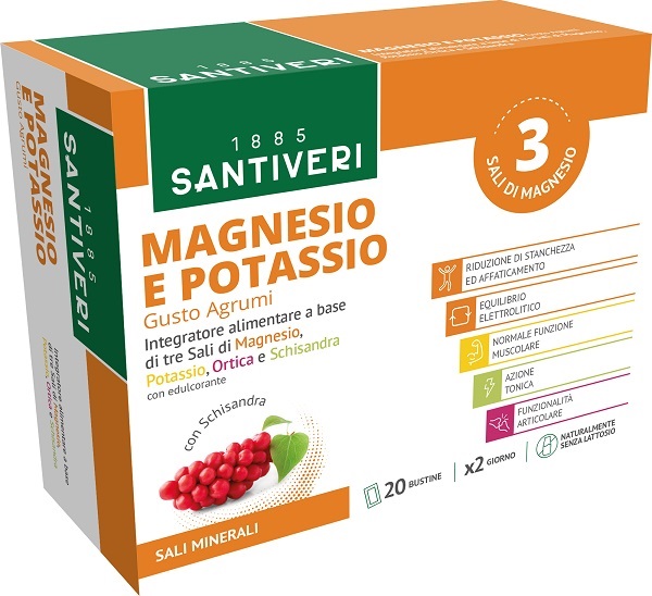 MAGNESIO & POTASSIO SALI MINERALI 20 BUSTINE - Farmacia-flash.it