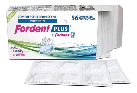 FORDENT PLUS 56 COMPRESSE CONCENTRATE PER DENTIERE E APPARECCHI ORTODONTICI - Farmacia-flash.it