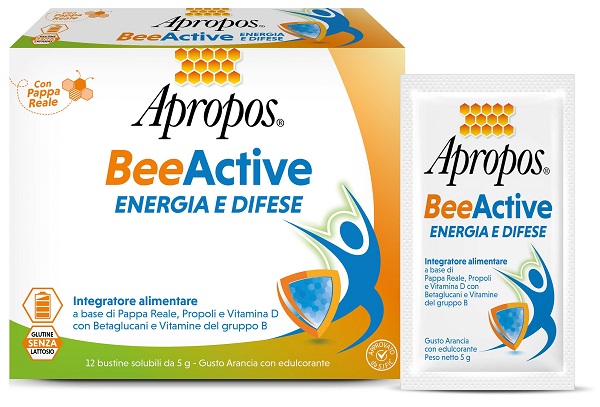 APROPOS BEEACTIVE ENERGIA E DIFESE 12 BUSTINE - Farmacia-flash.it