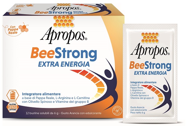 APROPOS BEESTRONG EXTRA ENERGIA 12 BUSTINE - Farmacia-flash.it