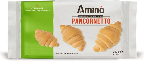 AMINO' PANCORNETTO IPOPROTEICO 4 PEZZI X 50 G - Farmacia-flash.it