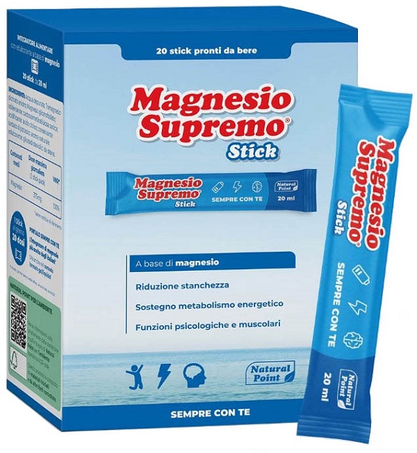 MAGNESIO SUPREMO 20 STICK DA 20 ML - Farmacia-flash.it