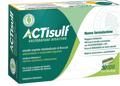 ACTISULF SULFORAFANO 30 CAPSULE VEGETALI - Farmacia-flash.it
