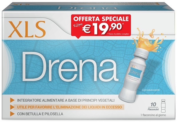 XLS DRENA 10 FLACONI DA 70 ML TAGLIO PREZZO - Farmacia-flash.it