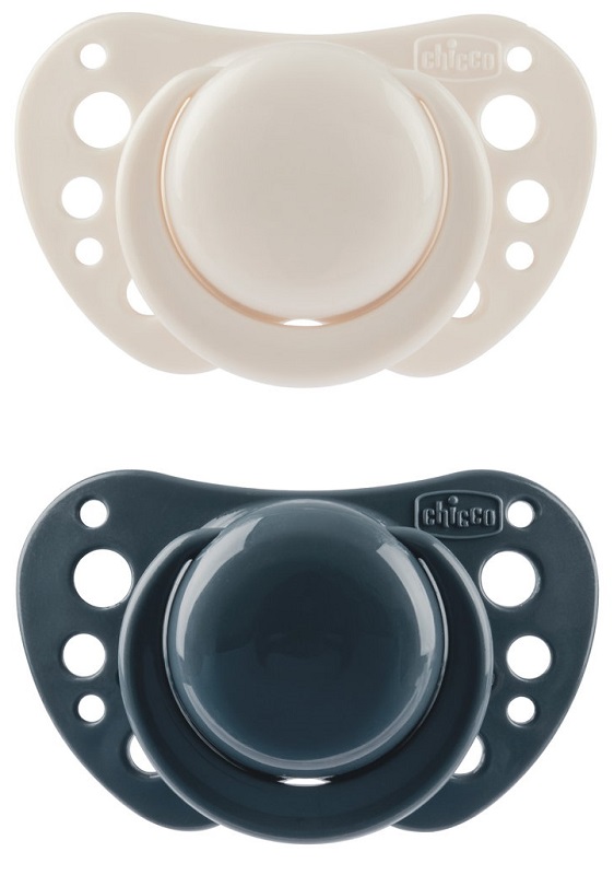 CHICCO SUCCHIETTI AIR BLU SILICONE 6-16 MESI 2 PEZZI - Farmacia-flash.it