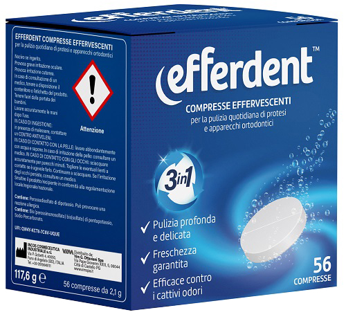 EFFERDENT 56 COMPRESSE EFFERVESCENTI - Farmacia-flash.it