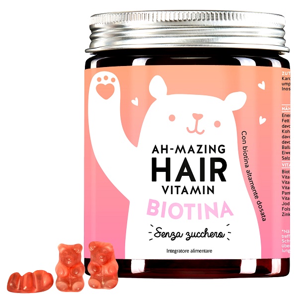 BEARS WITH BENEFITS AH-MAZING HAIR VITAMINS MIT BIOTIN SUGARFREE 45 CARAMELLE GOMMOSE - Farmacia-flash.it