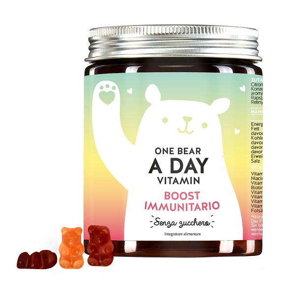 BEARS WITH BENEFITS ONE BEAR A DAY VITAMIN IMMUN BOOST MIT VITAMIN C & D 45 CARAMELLE GOMMOSE - Farmacia-flash.it