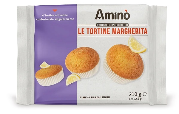 AMINO' LE TORTINE MARGHERITA 4 PEZZI X 52,5G - Farmacia-flash.it