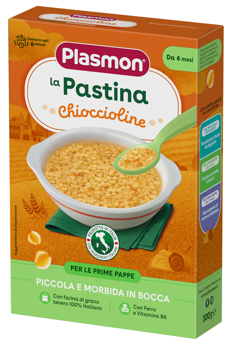 PLASMON PASTA CHIOCCIOLINE 300 G - Farmacia-flash.it