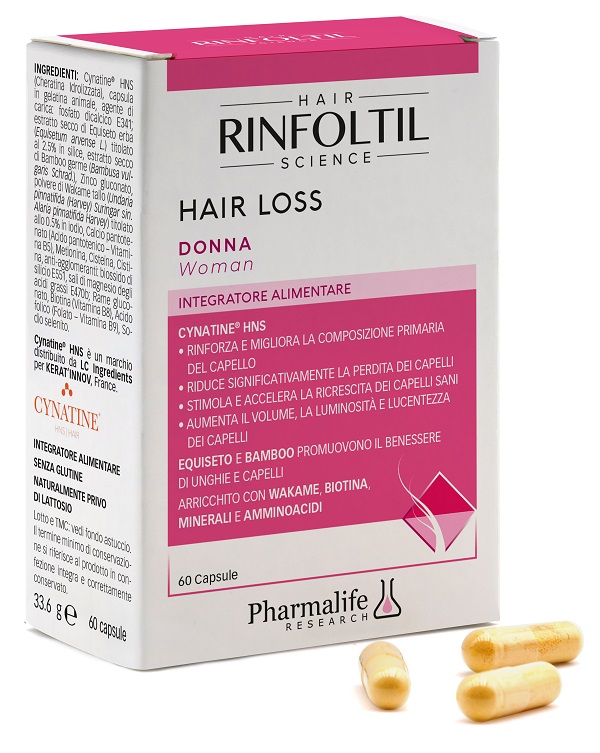 RINFOLTIL HAIR LOSS DONNA 60 CPS - Farmacia-flash.it