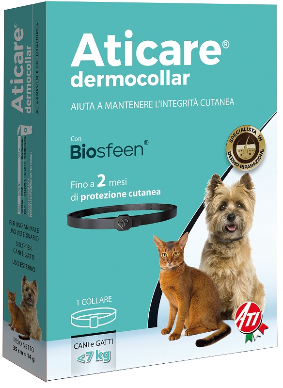 ATICARE DERMOCOLLAR CANI PICCOLI E GATTI CON PESO INFERIORE A 7 KG - Farmacia-flash.it