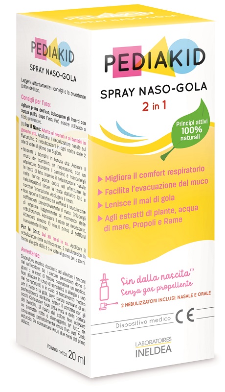 PEDIAKID SPRAY NASO GOLA 20 ML - Farmacia-flash.it