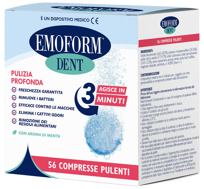 COMPRESSE PULENTI EMOFORM DENT 56 PEZZI - Farmacia-flash.it