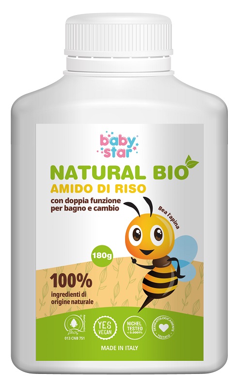 BABYSTAR AMIDO DI RISO NATURAL BIO 180 G - Farmacia-flash.it