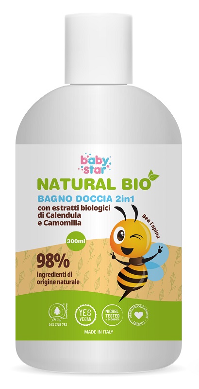 BABYSTAR BAGNODOCCIA 2IN1 NATURAL BIO - Farmacia-flash.it