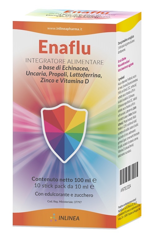 ENAFLU 10 STICKPACK 10 ML SENZA GLUTINE CON EDULCORANTE - Farmacia-flash.it
