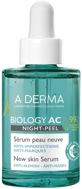 ADERMA BIOLOGY AC SIERO NIGHT PEEL 30 ML - Farmacia-flash.it