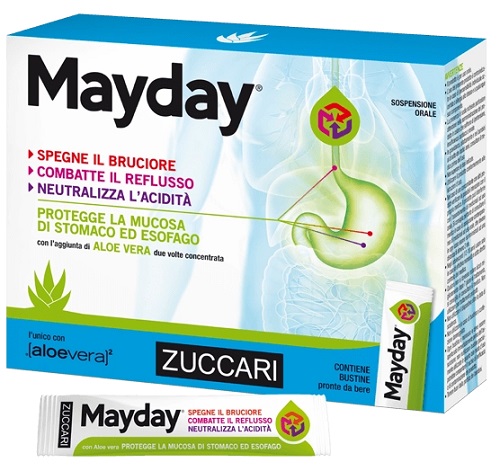 MAYDAY SOSPENSIONE PER USO ORALE ALLA MENTA 12 BUSTINE 10 ML - Farmacia-flash.it