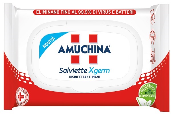 AMUCHINA XGERM SALVIETTINE MANI 20 PEZZI - Farmacia-flash.it