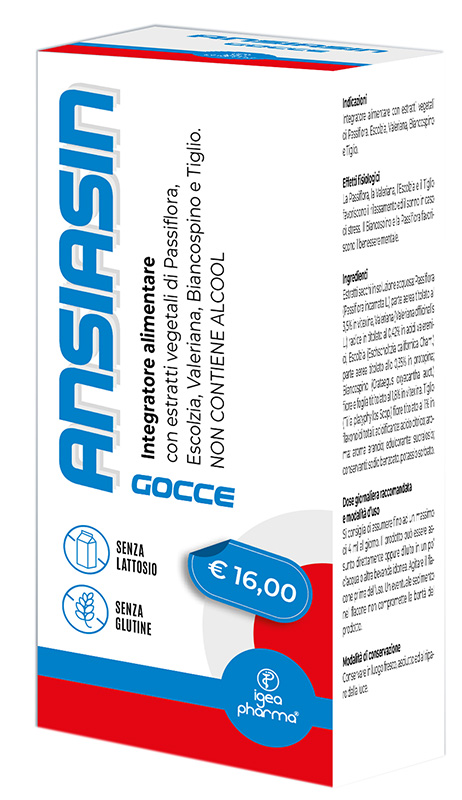 ANSIASIN GOCCE 30 ML SENZA LATTOSIO SENZA GLUTINE NON CONTIENE ALCOOL - Farmacia-flash.it
