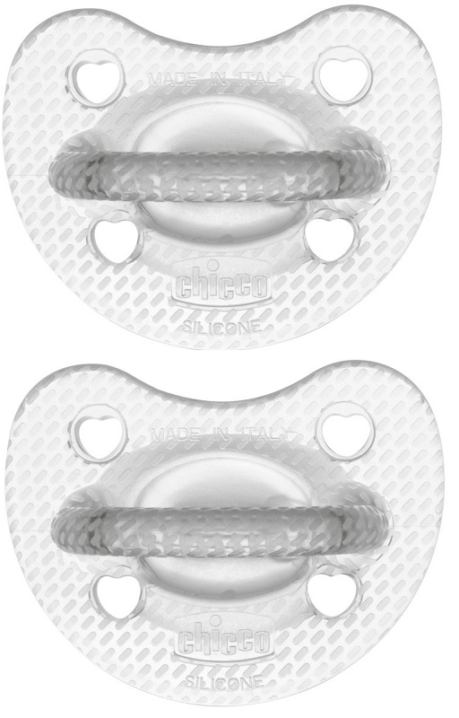 CHICCO GOMMOTTO SILICONE CRYSTAL 2-6 MESI 2 PEZZI - Farmacia-flash.it
